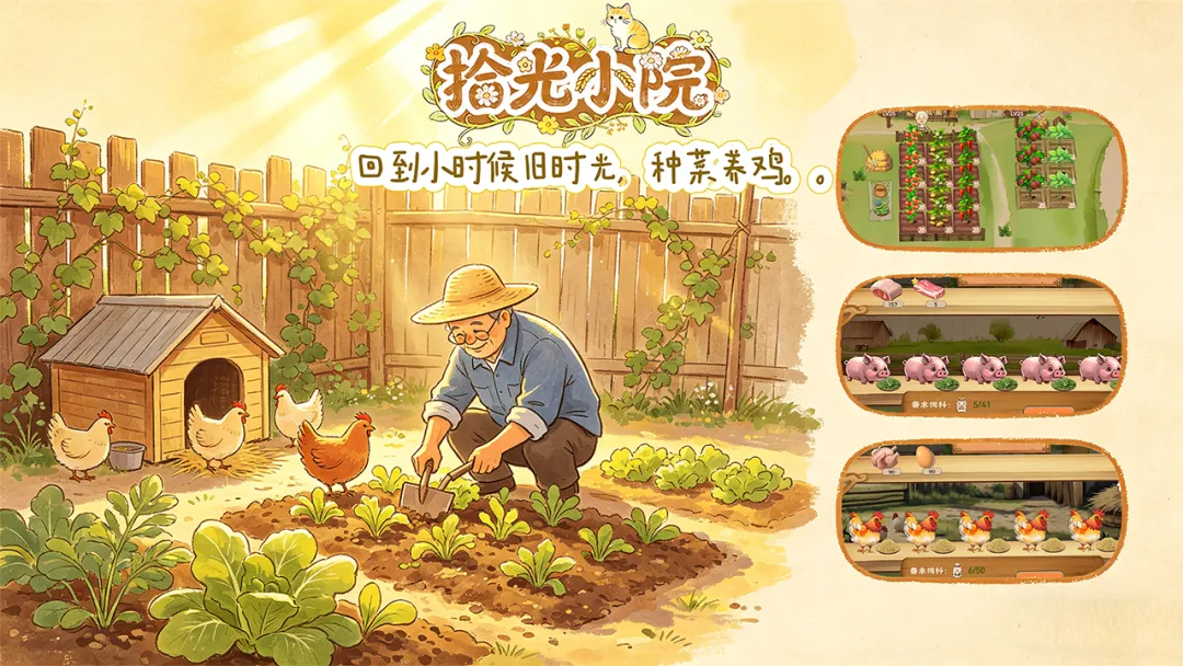 拾光小院自由建造布局界面