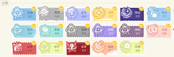 崩坏因缘精灵技能分类结构图
