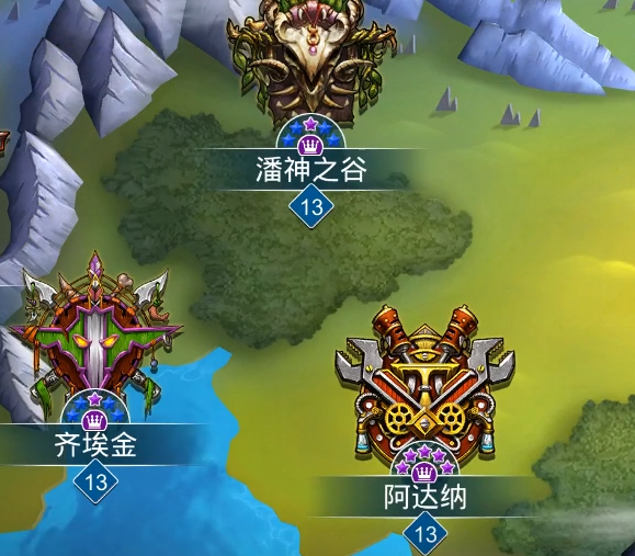前期开荒阵容示意图