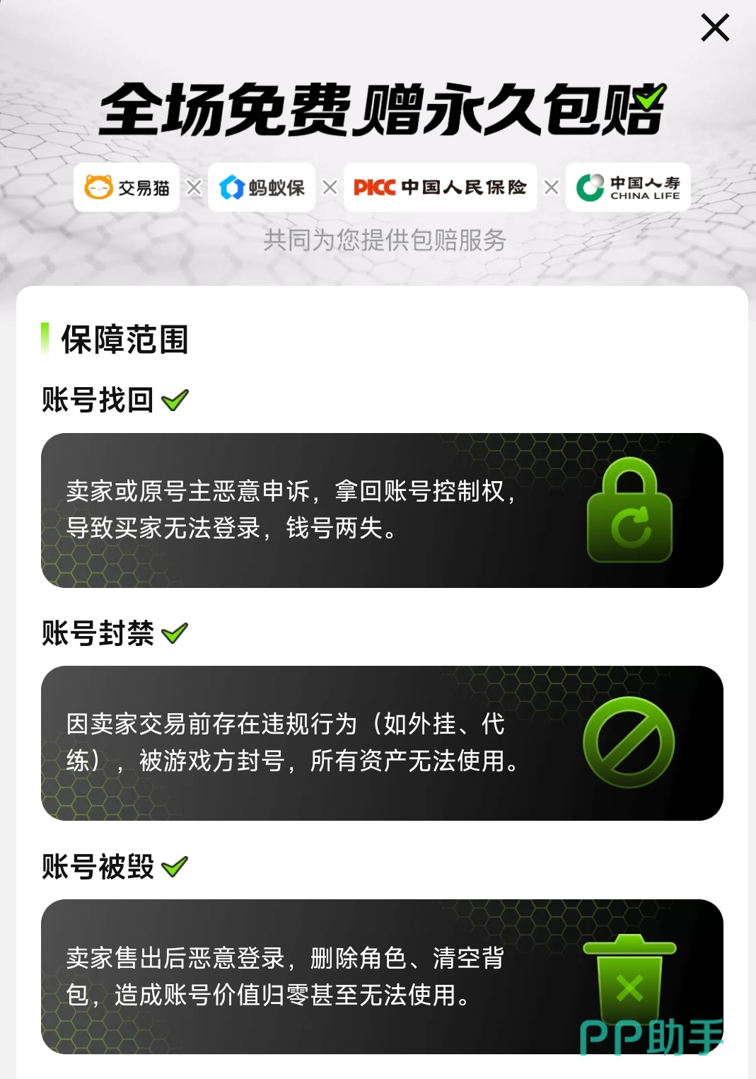 交易猫原神账号验号详情页截图,含实名信息核验、角色等级截图、圣遗物配置清单