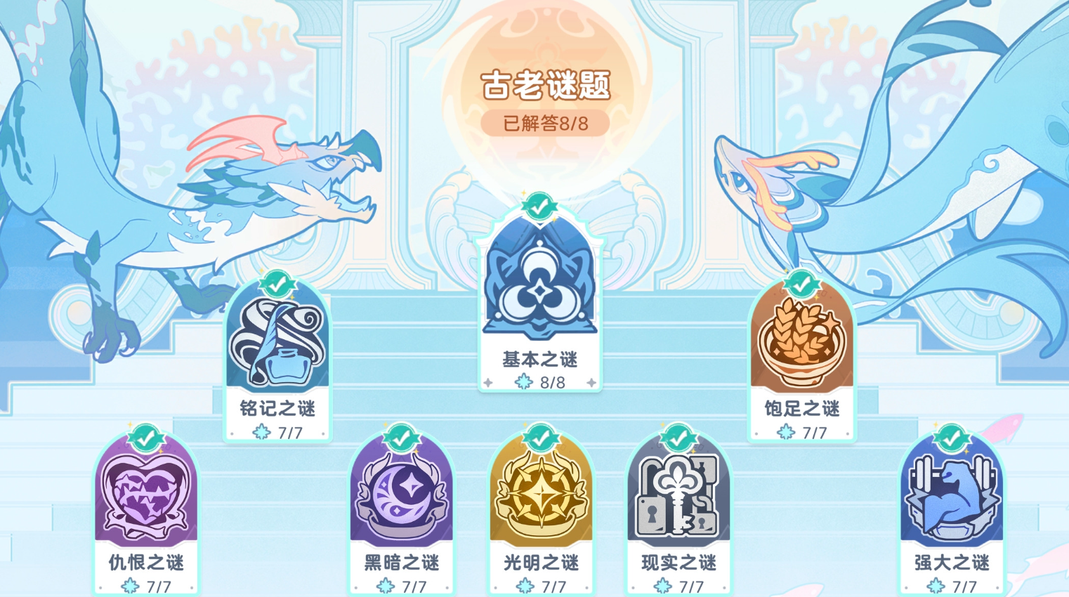 因缘世界全图探索成果示意图