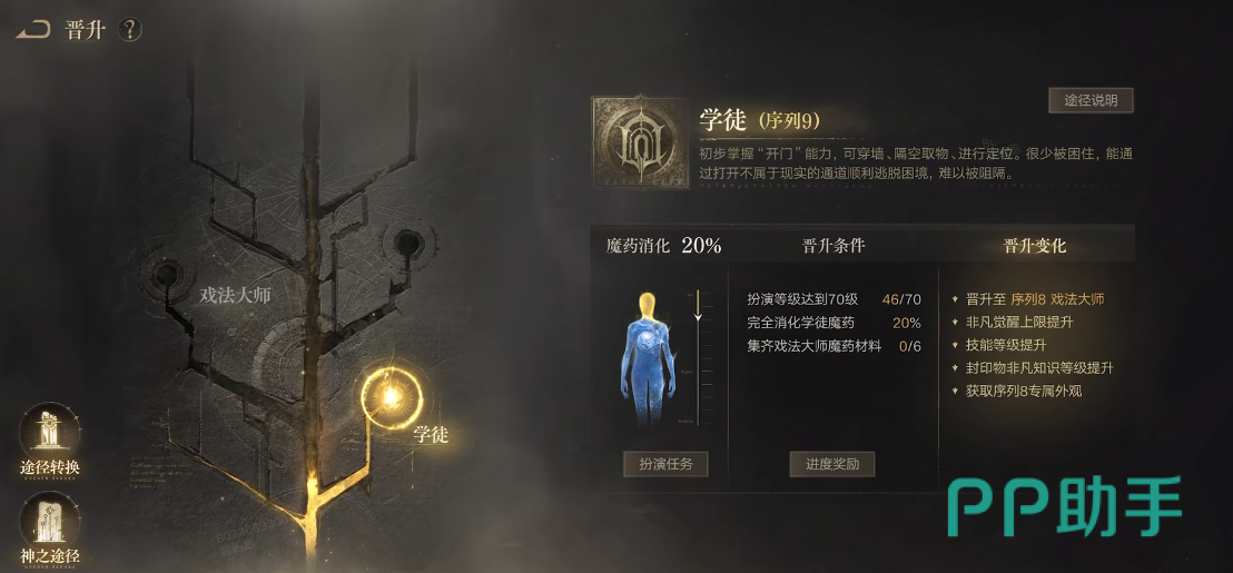 诡秘之主手游魔药配方任务界面截图
