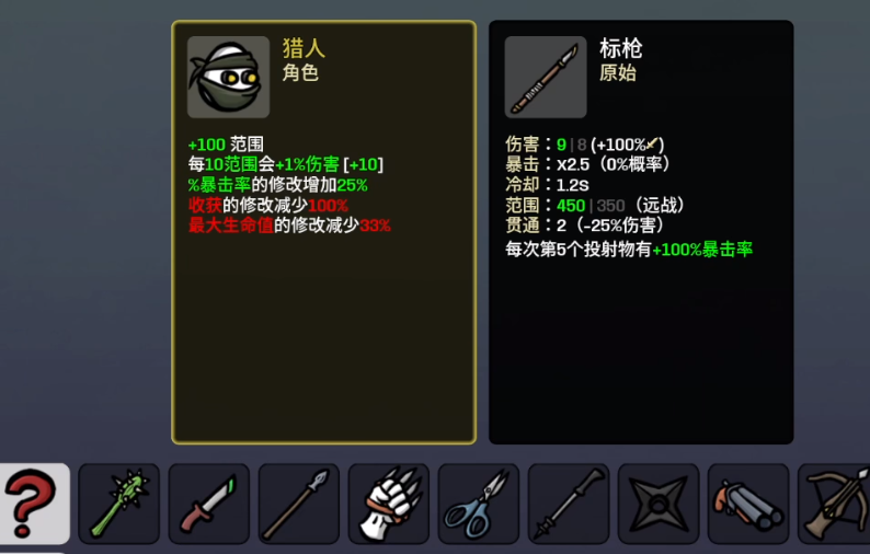 土豆兄弟猎人武器搭配示意图
