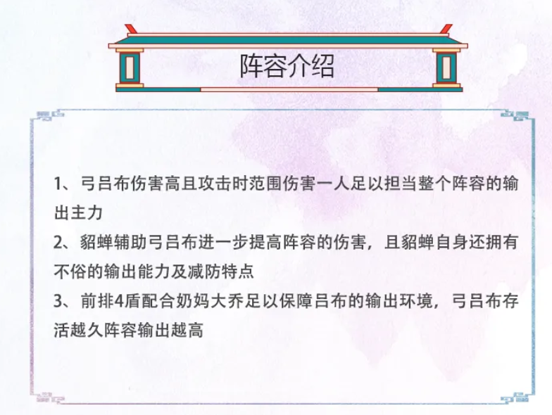 弓吕布技能等级推荐示意图