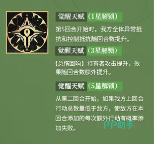 懒惰觉醒天赋说明图