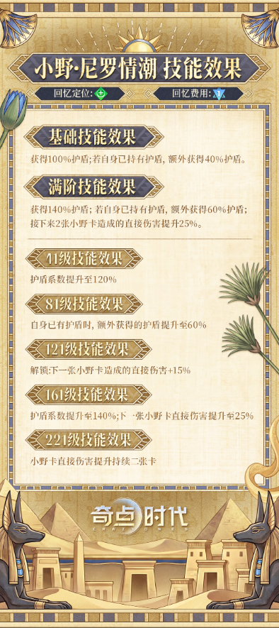 小野尼罗情潮技能详情图
