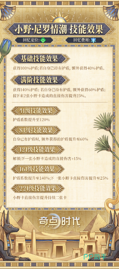 小野尼罗情潮技能详情图