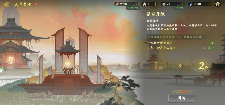 指间山海大荒幻世奇观分布图