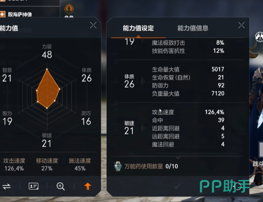 天堂2盟约双刀力量属性加点示意图