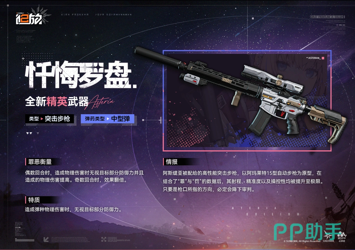 少女前线2追放忏悔罗盘武器外观展示