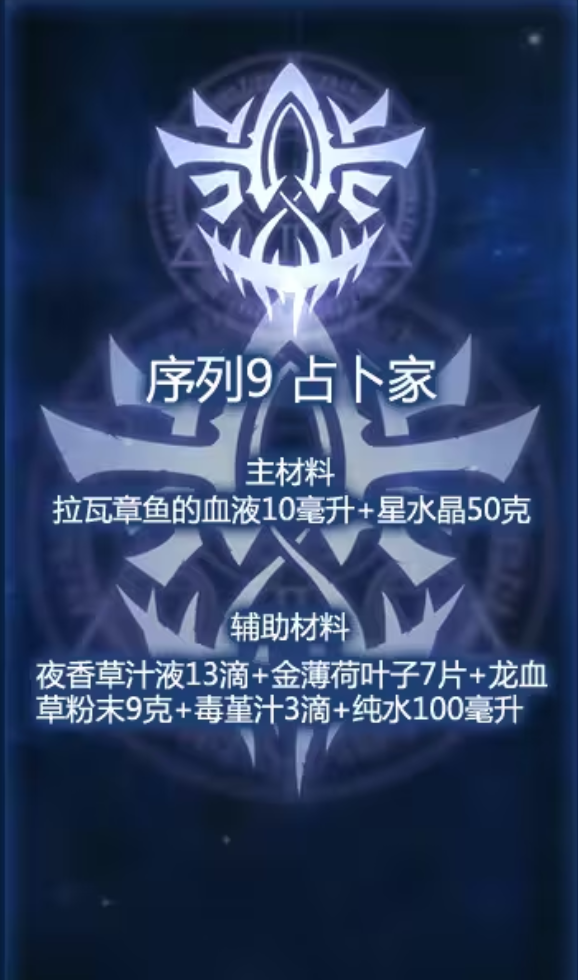 诡秘之主手游高阶序列材料获取方式说明图