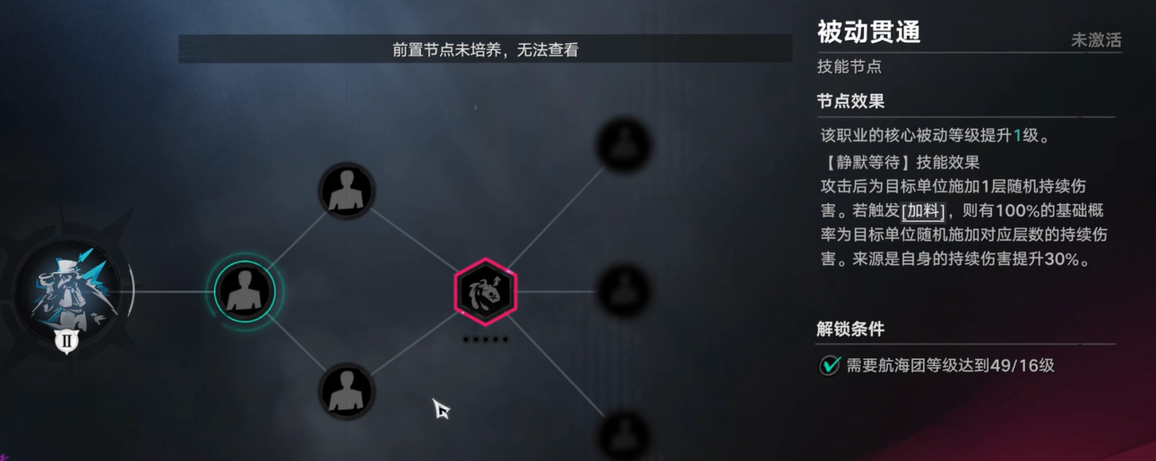 遗忘之海三阶加点面板示意