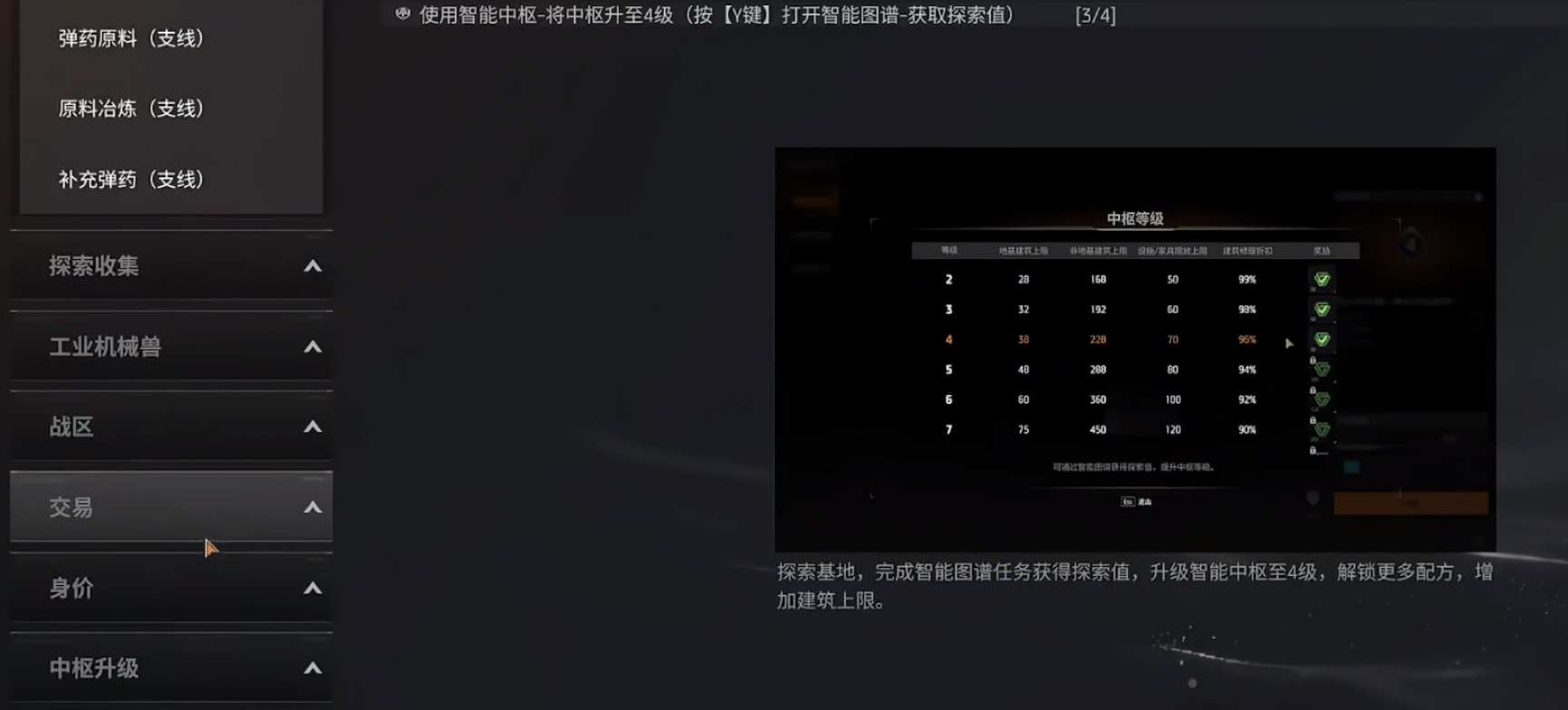 机械启元前期科技解锁示意图