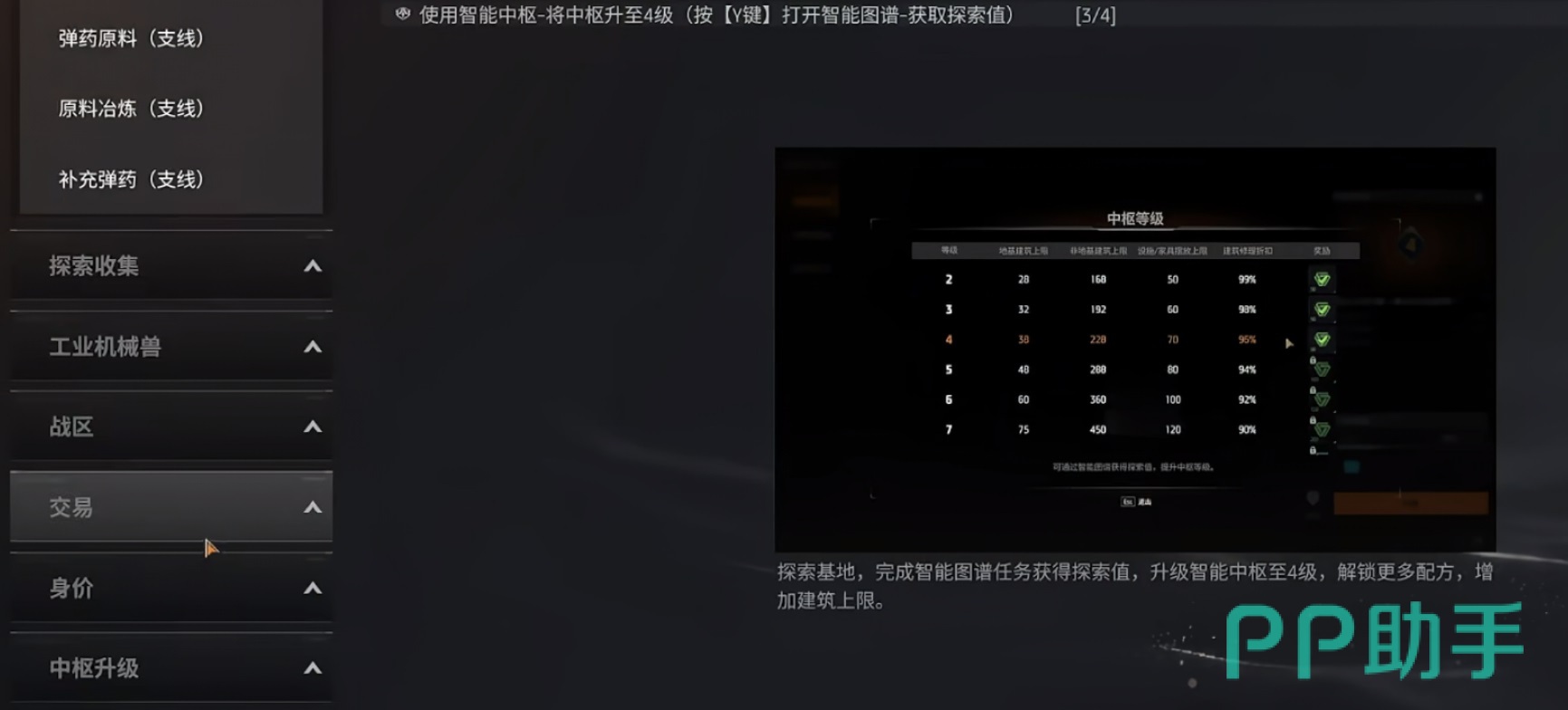 机械启元前期科技解锁示意图
