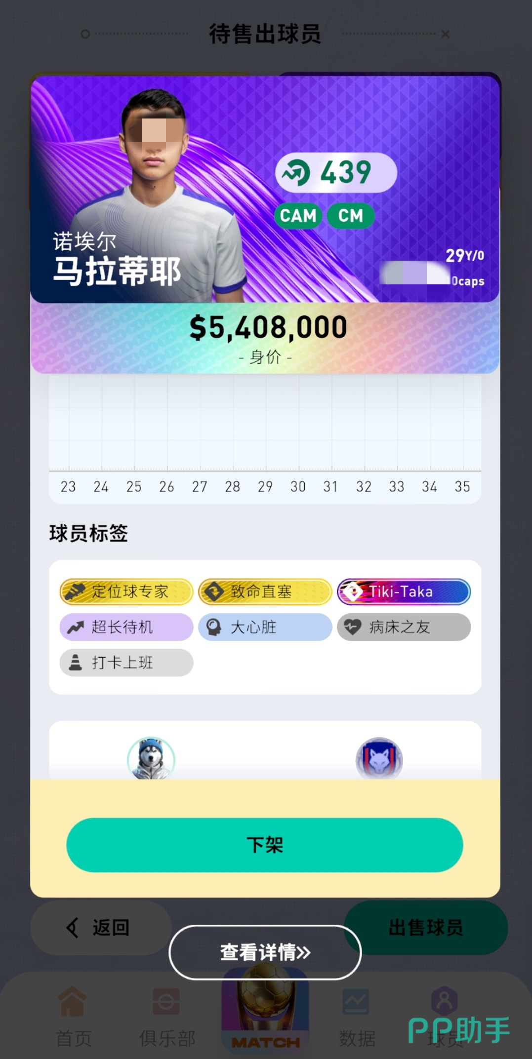 FC足球梦剧场球员阵容展示图