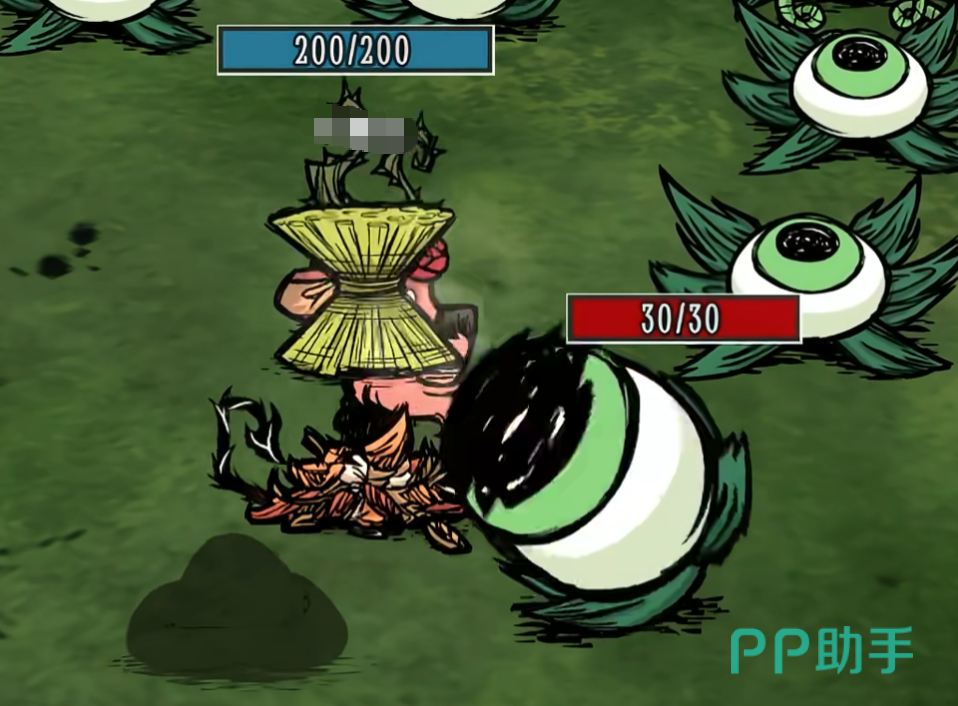 眼球草攻击蜜蜂场景