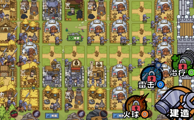 魔法小屋与圣像协同布局示意