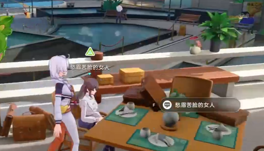 里弄峡湾学校桥边长椅位置示意图