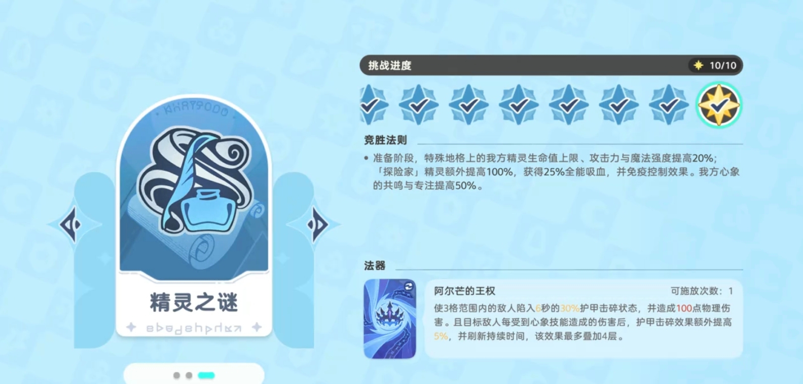 心象与精灵搭配示意图