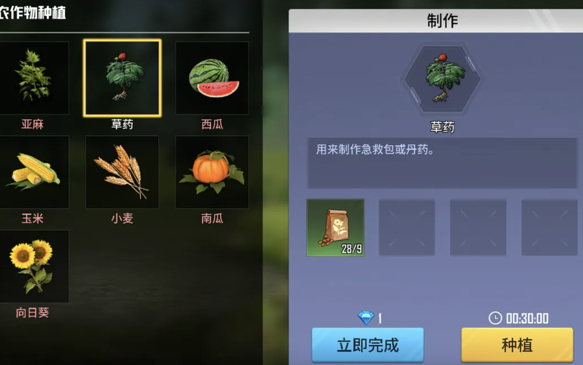 海域重启种植商人界面展示