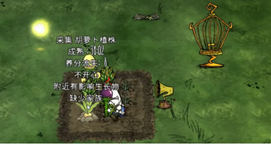 饥困荒野杂草清除与施肥操作示意