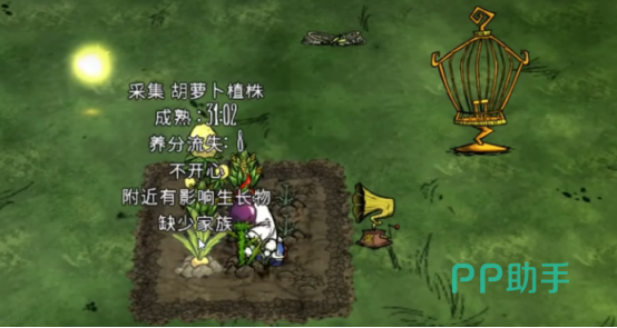 饥困荒野杂草清除与施肥操作示意