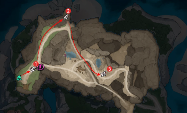 遗忘之海蜜巢全域采集路线总览图