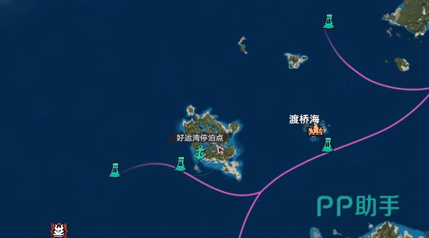 遗忘之海好运湾入口示意图