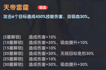 天帝雷霆技能详情