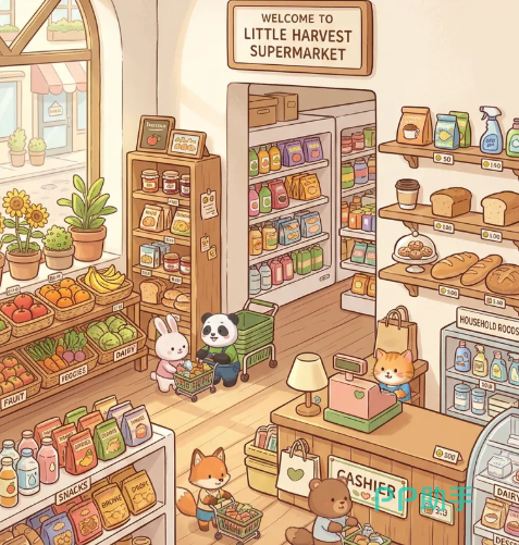 超市大亨店铺升级对比图