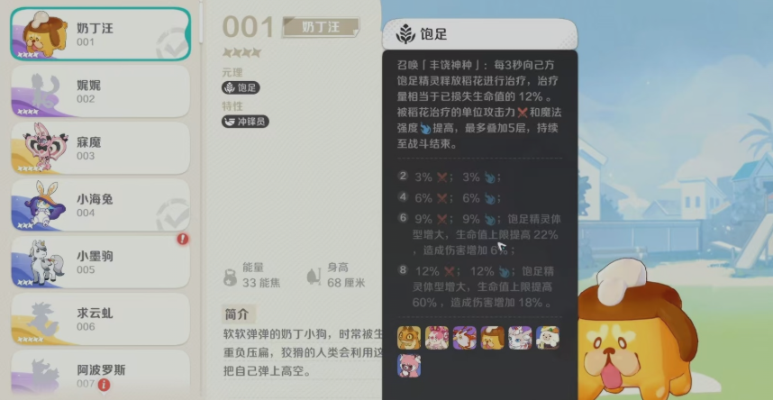 奶丁汪技能释放效果