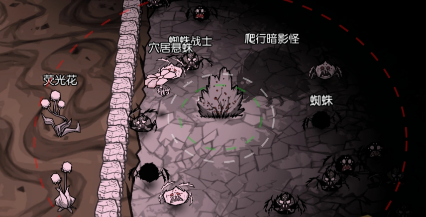 饥困荒野暗影生物出现效果