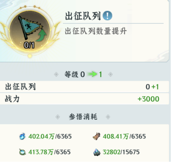 仙界大掌门商行调度界面示意图