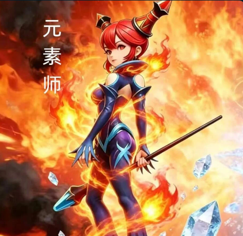 元素师冰火双系技能效果示意图