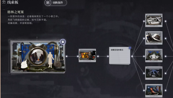 自动合成提示界面：线索卡片一键整合