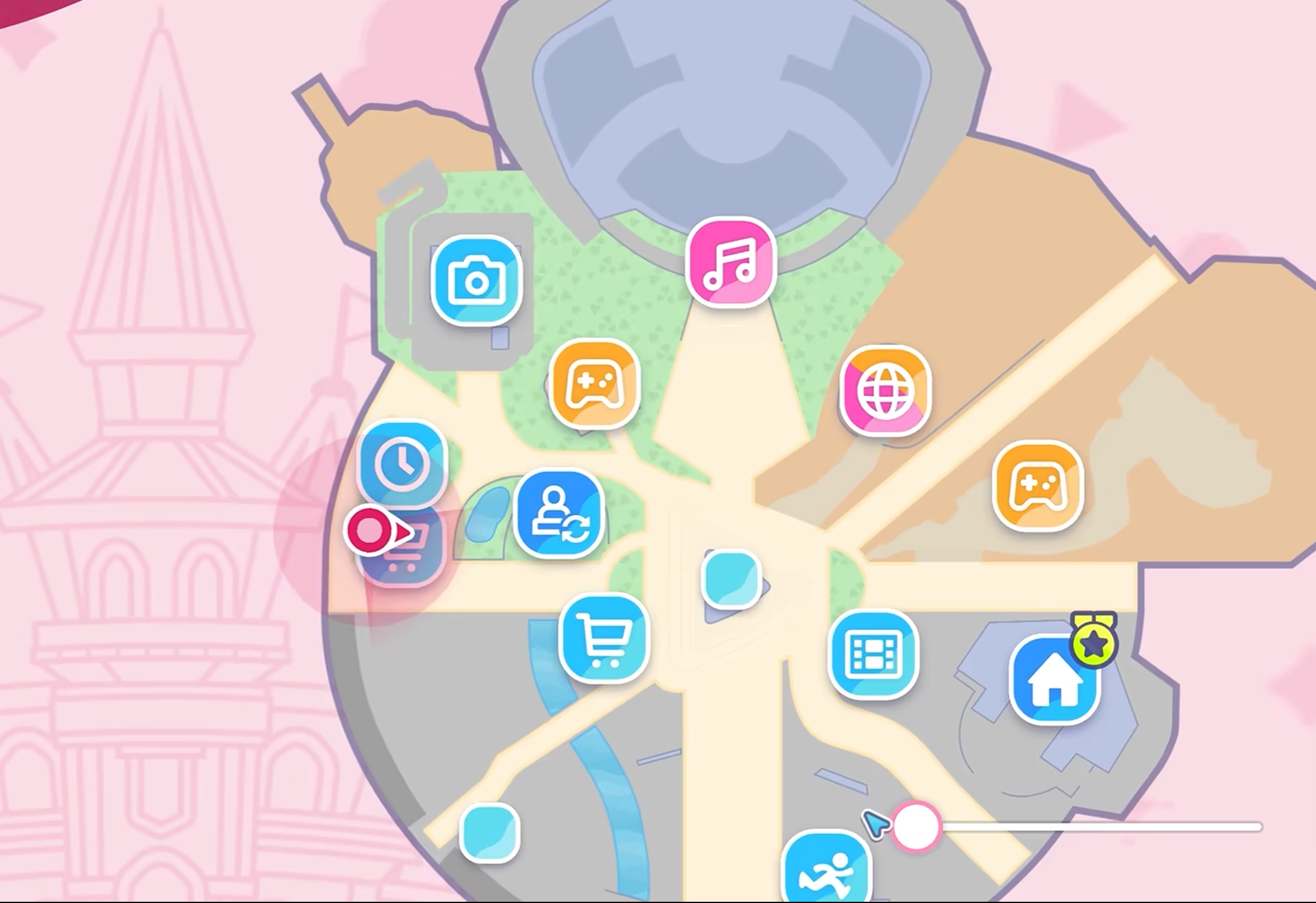 Hololive Dreams协律花园宝箱位置示意图