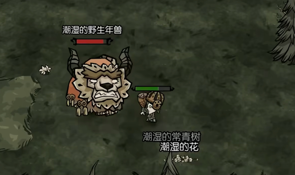 年兽战斗场景与爆竹使用示意