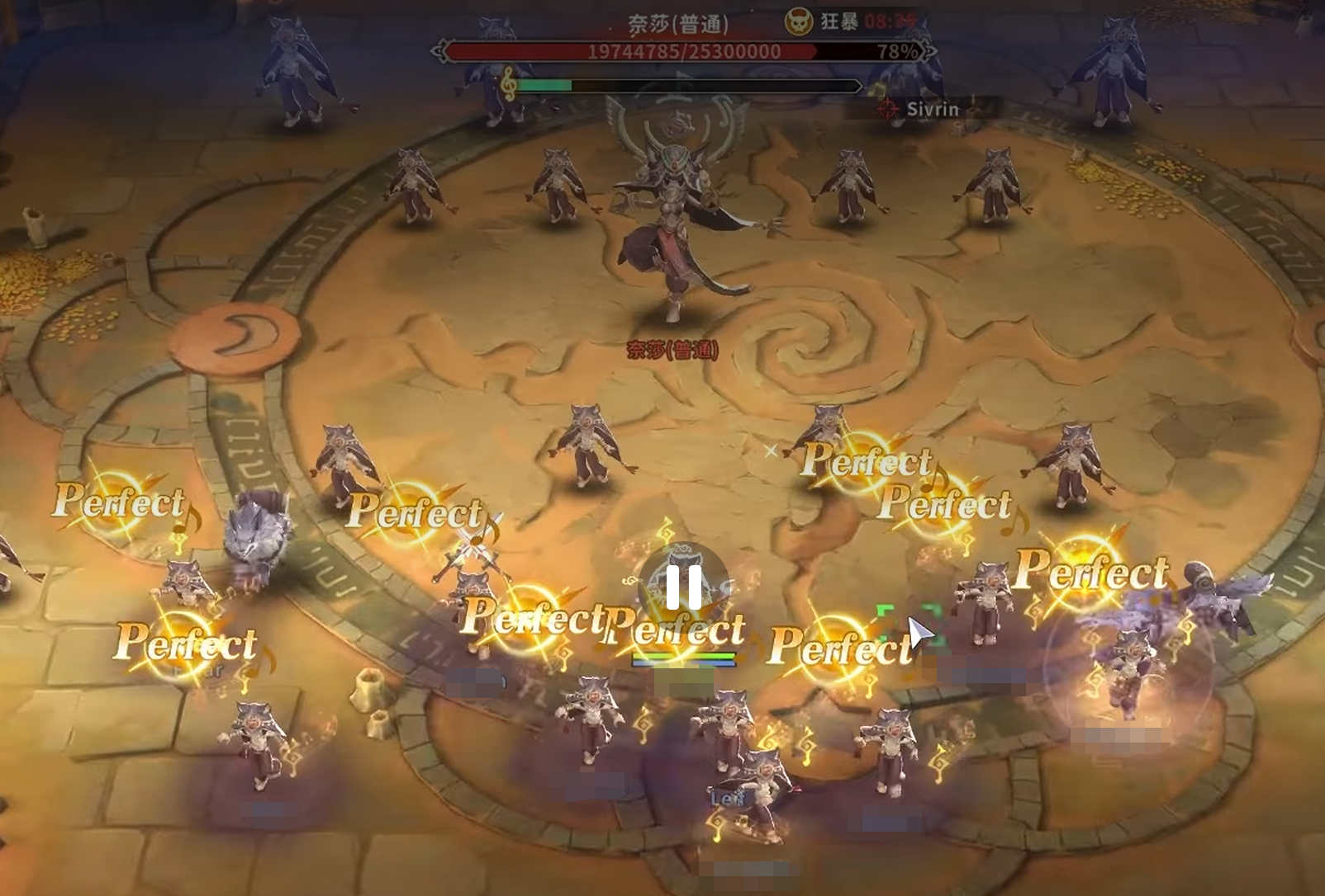 仙境传说3音符乐章节奏判定界面