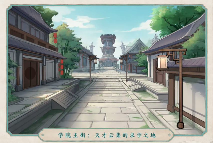 迦南学院周边群山秘图探索界面