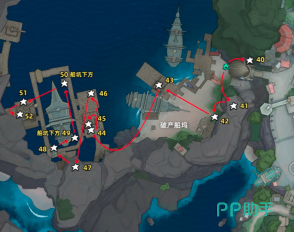 破产船坞任务与护送路线示意图