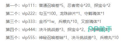 忍者冒险团兑换码输入界面截图