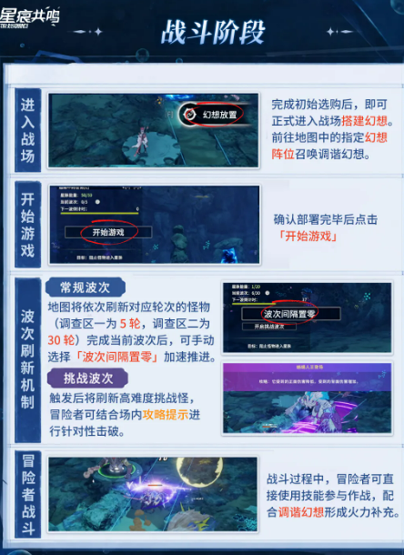 深海行动战斗部署与波次界面