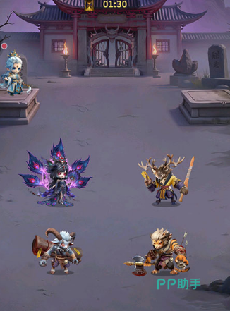 点点英雄牛魔王阵容示意图