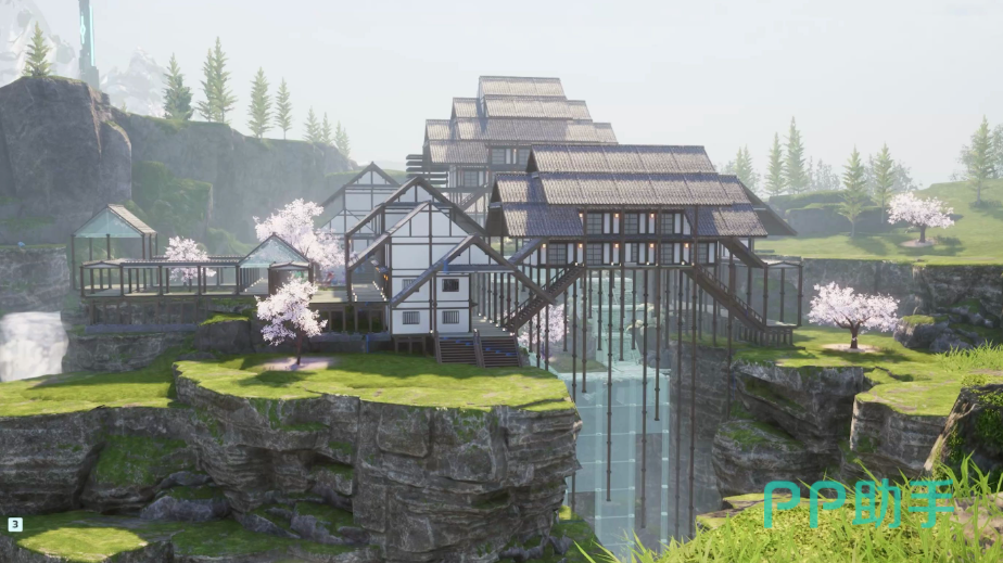 幻兽帕鲁世界基地建造系统示意图