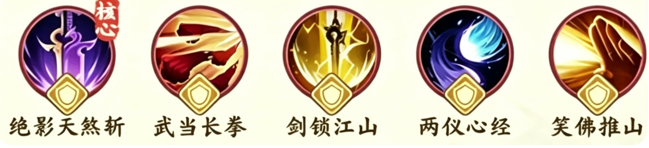 剑定武林持续流血流派搭配示意图