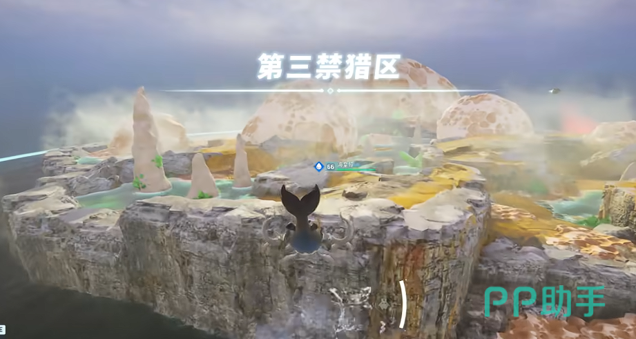 唤夜兽栖息地示意:第三禁猎区海岛全景图