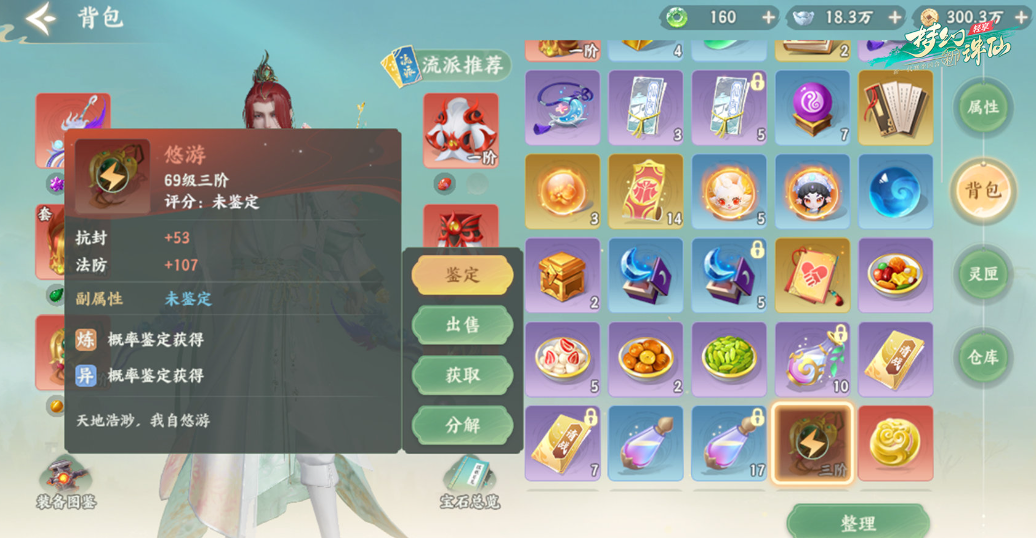 梦幻新诛仙轻享版装备展示图