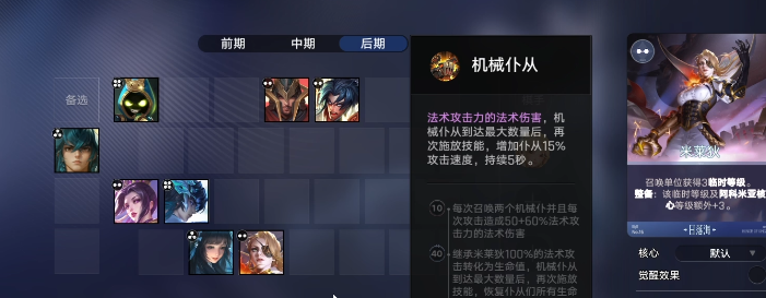 山鬼流阵容站位与技能联动示意图
