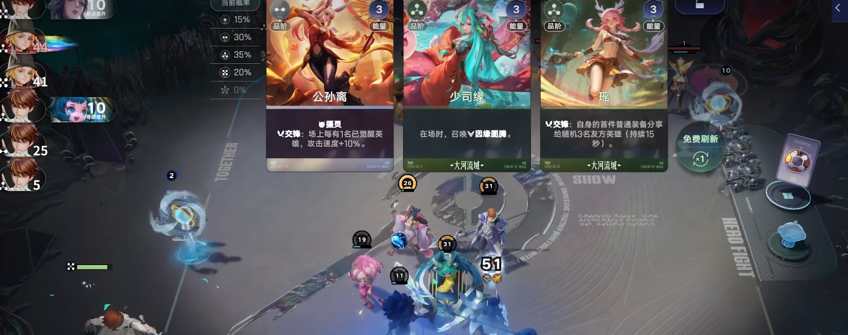 嬴政逐鹿流前排站位与技能覆盖范围
