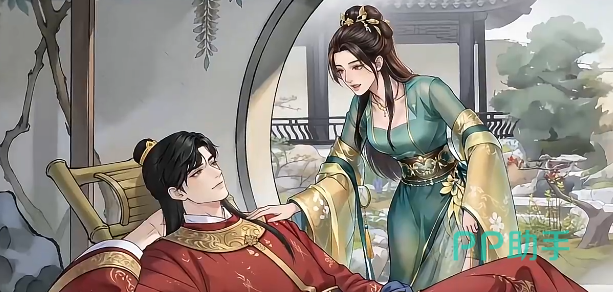 桃夭角色立绘:盛唐风格女子立于桃林之中